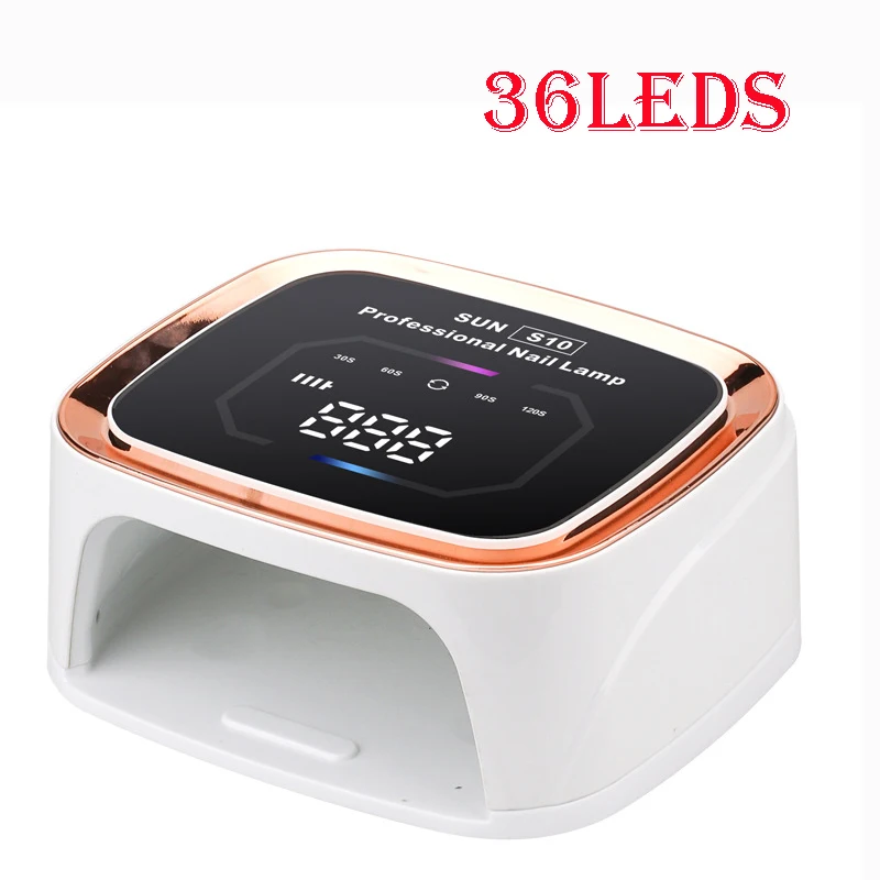 108W LED UV rechargeable, lampe à ongles 36LEDS vernis gel professionnel sans fil pour manucure et durcissement de tous les vernis à ongles gel à la maison