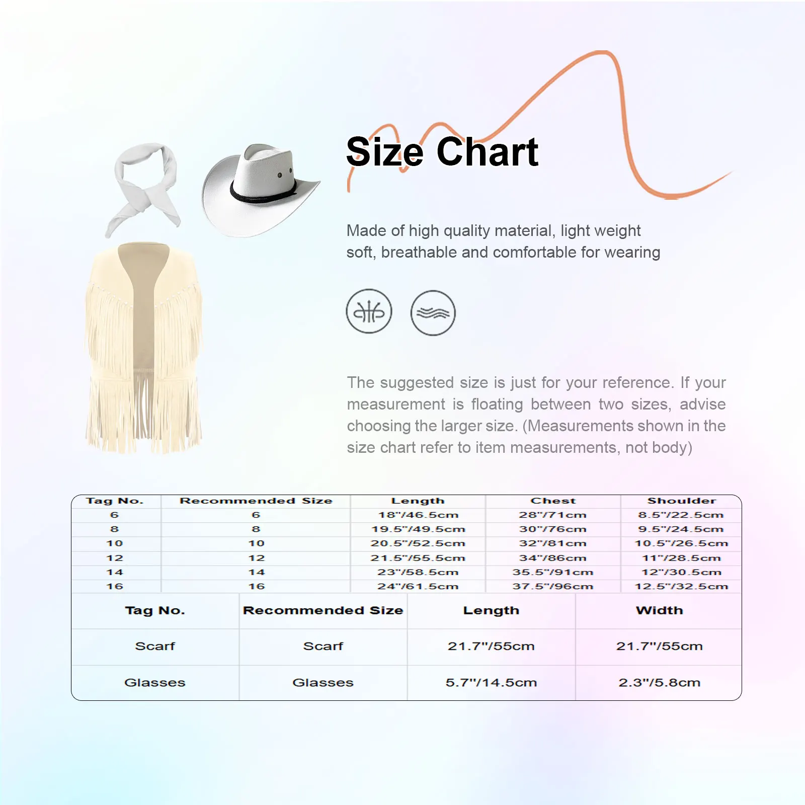 Kid Western Cowboy Cosplay Costume 3Pcs Cowgirl Waistcoat Vest And Cowboy Hat with Bandana Set for Halloween view 6