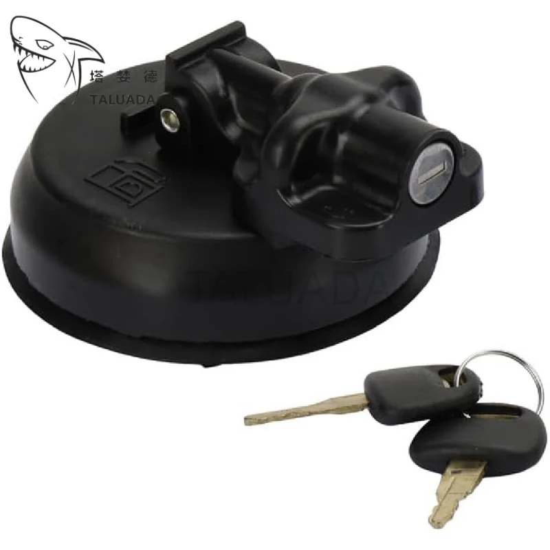 Tapa del tanque de combustible con 2 llaves, cubierta del depósito de gasolina para piezas de excavadora EX120 EX200 EX220