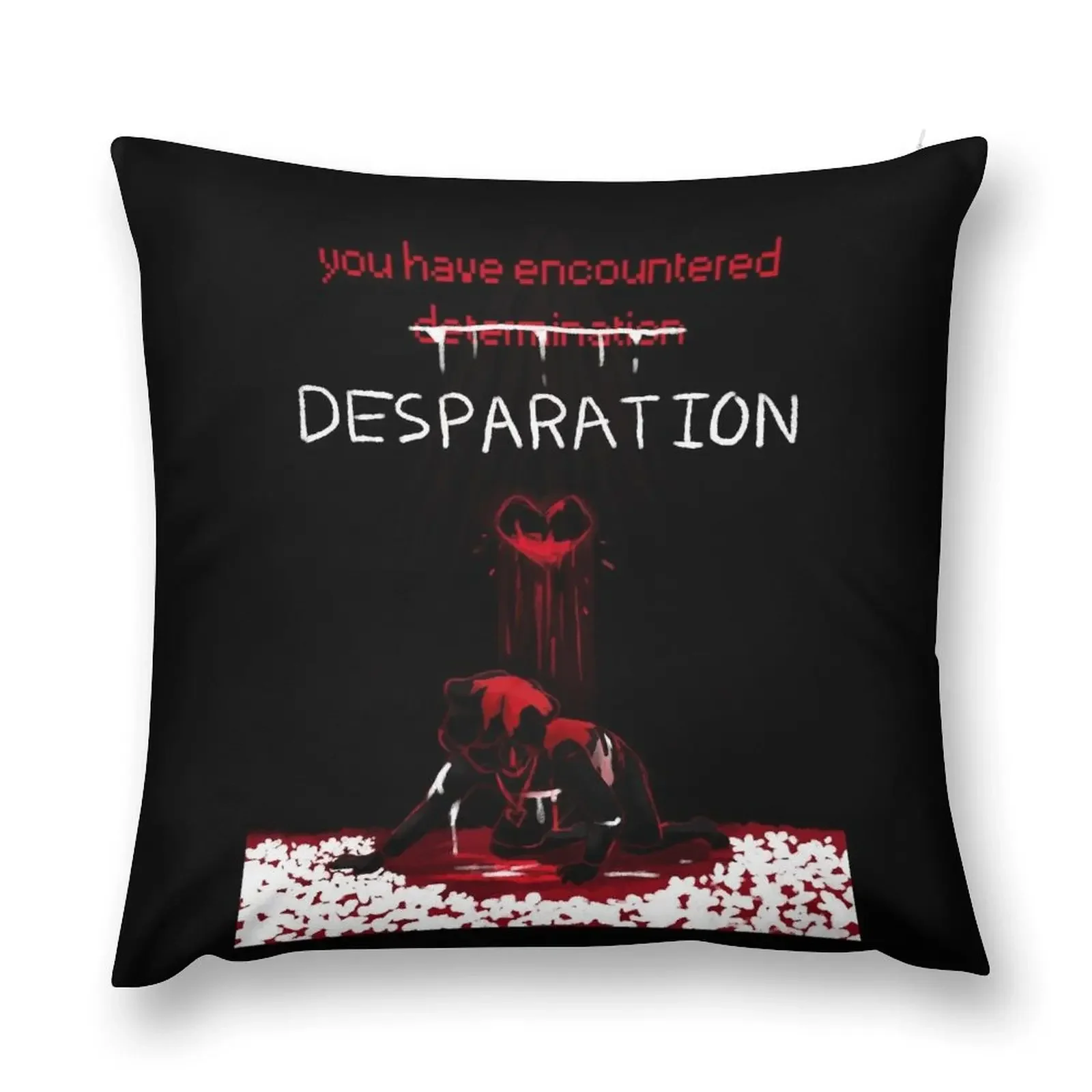 -determination soul-- undertale fallen humans Throw Pillow Pillowcases For Pillows Sofa Cushions Cover pillow