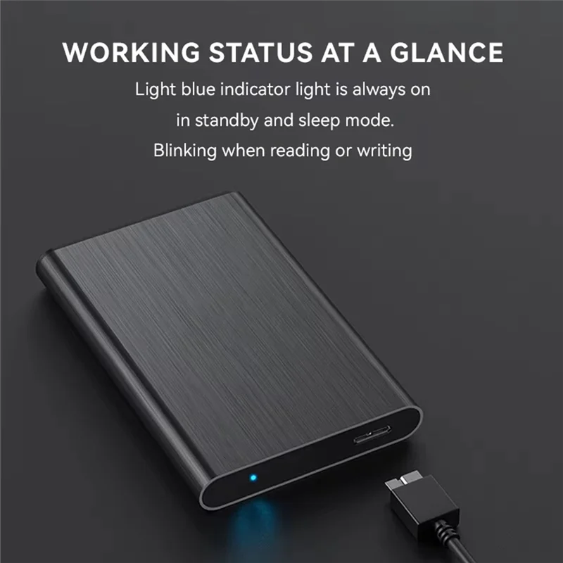 【A42U】USB3.0 Scatola per disco rigido mobile in metallo con porta seriale SATA da 2,5 pollici per SSD meccanico a stato solido FA-08US