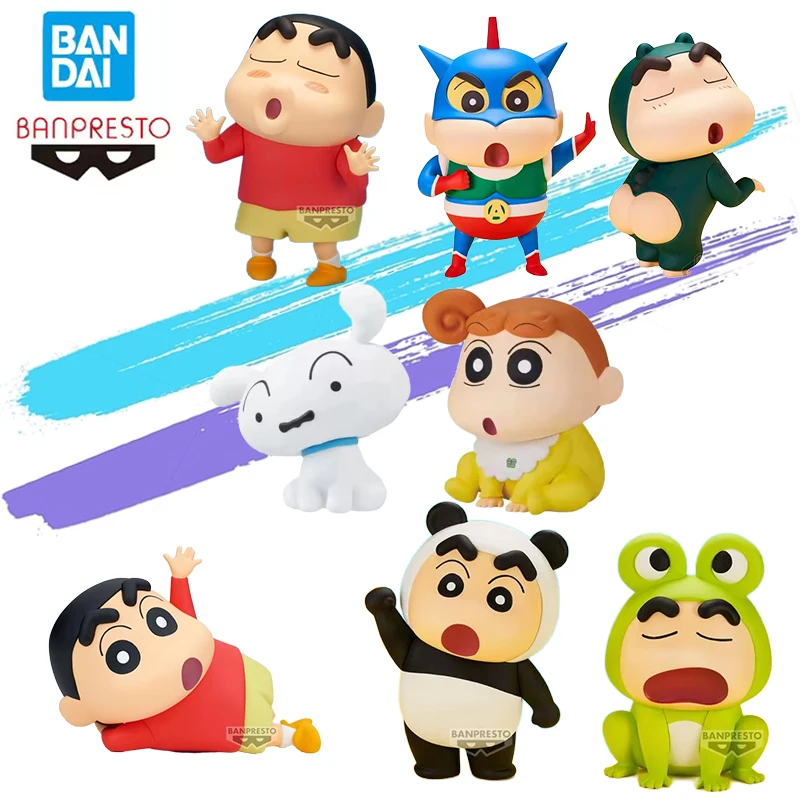 

Instock Bandai Banpresto Original Crayon Shinchan Sofvimates Nohara Himawari Nohara Shinnosuke Anime Action Figures Model Toy