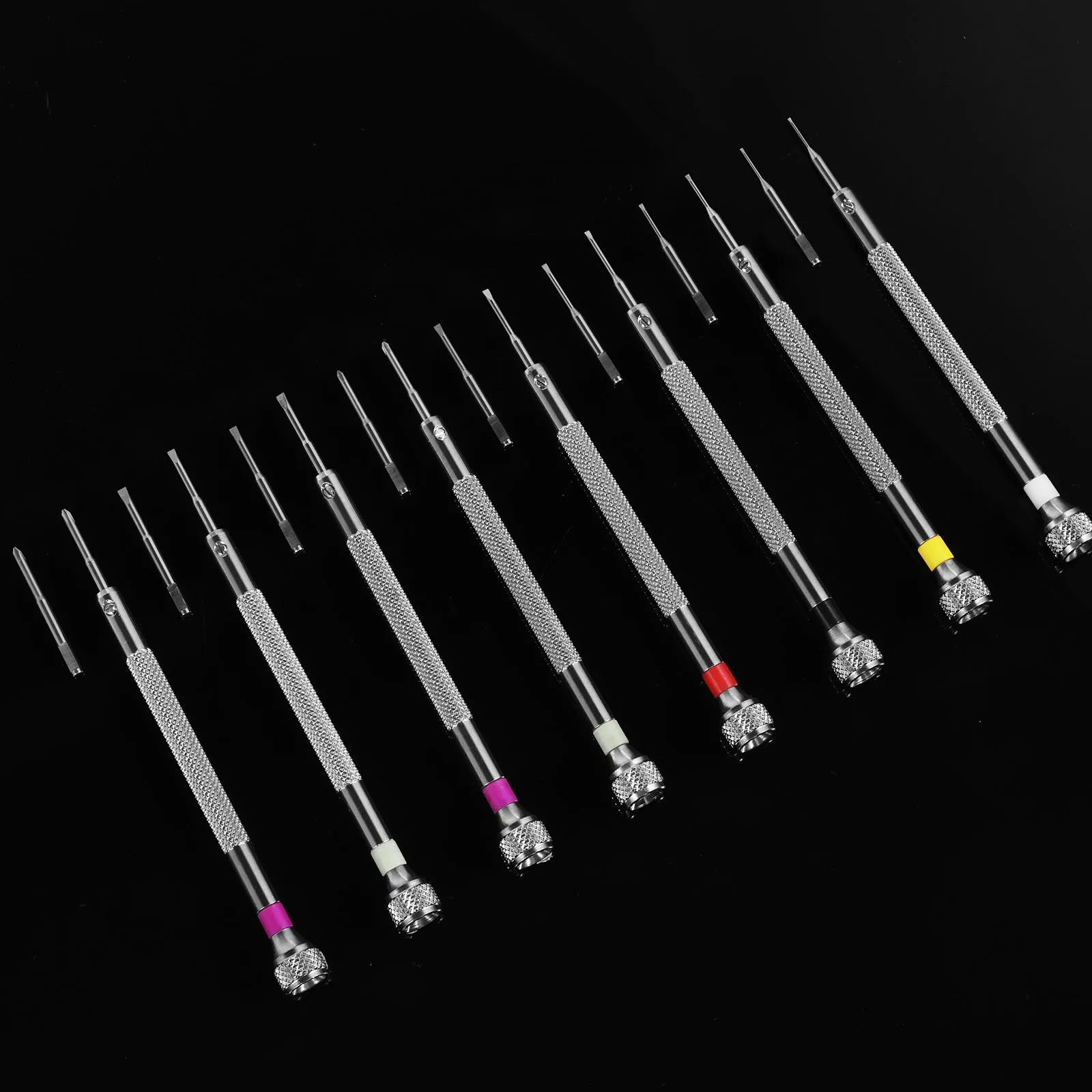 8Pcs Watch Screwdriver Set Professional Jewelry Repair Screwdriver Kit with 8 Spare Bits and 2 Tweezers Sturdy Electronics