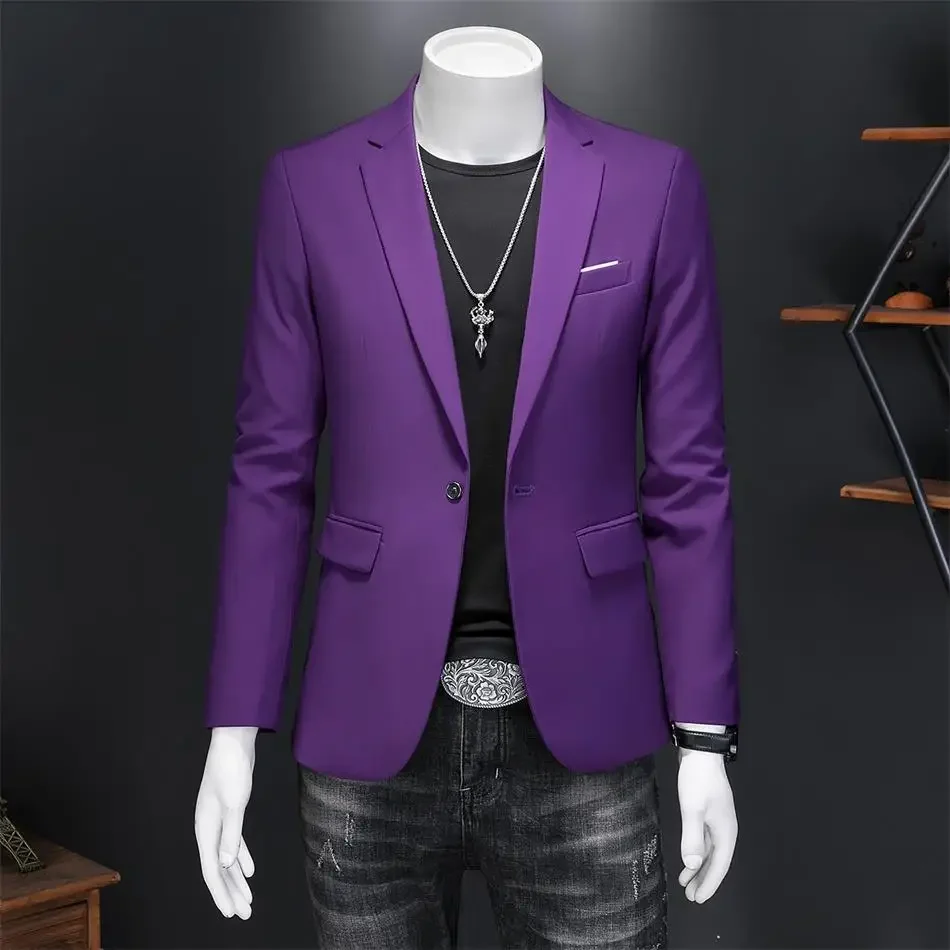 

Casual Business Men's Blazer Groom Wedding Gown Blazers for Men Suit Tops Jacke Coat