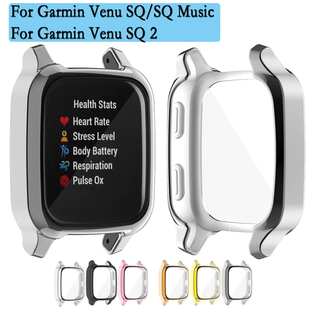 For Garmin Venu SQ 1/2 | Venu SQ Music TPU All-Inclusive With Screen Protective Cover Case High-Quality Durable Frame Shell