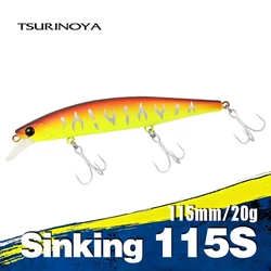 TSURINOYA IMP 115S Ultra Long Casting Sinking Minnow Slim Lure 115mm 20g Shore Fishing Seabass Barracuda Power Fishing Hard Bait