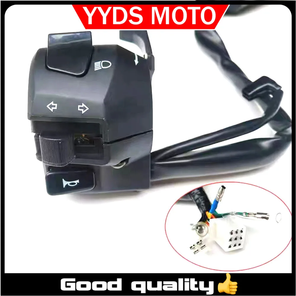Nuevo Interruptor de Control de Señales de Giro para Manillar de Motocicleta Compatible con Keeway RKV 125 RKV 150 RKV 200