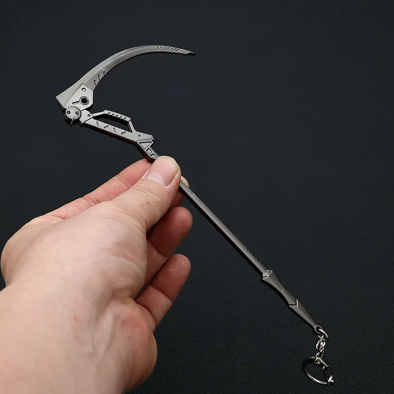 Rebuild of Evangelion Weapon Ayanami Rei Sliver Sickle EVANGELION Mark.09 NERV 18cm Metal Anime Weapon Model Keychains Gifts Toy