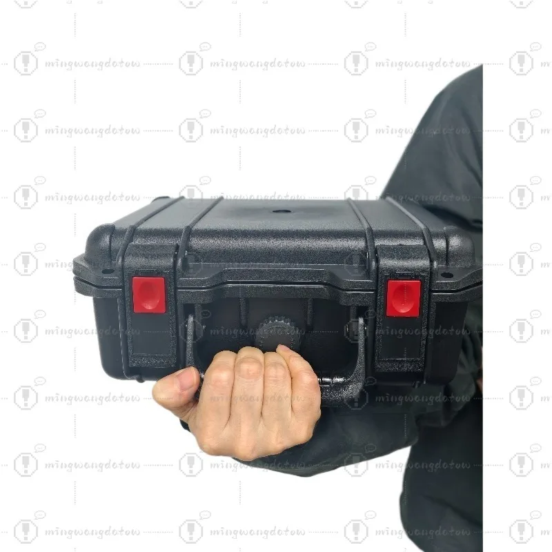 Waterproof Shockproof Equipment Case with Latches, Portable Hard Case for Precision Instruments 283 248 123mm