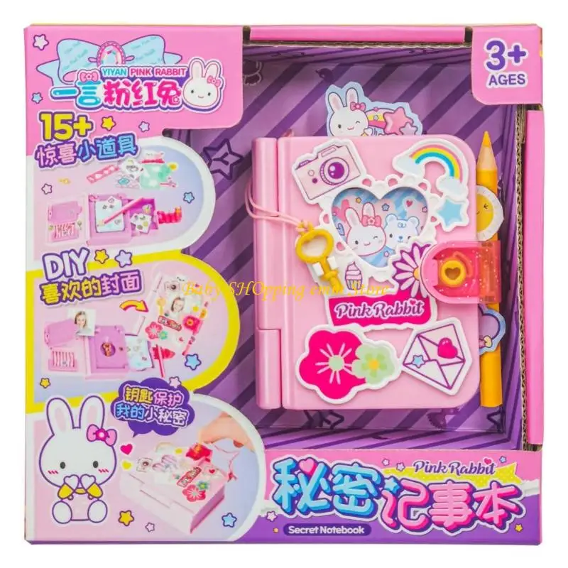 23GD Geheimes Tagebuch für Kinder, Spielzeug-Notizbuch, Bastel-Aktivitäts-Notizbuch für kreativen Ausdruck und Bewegung,