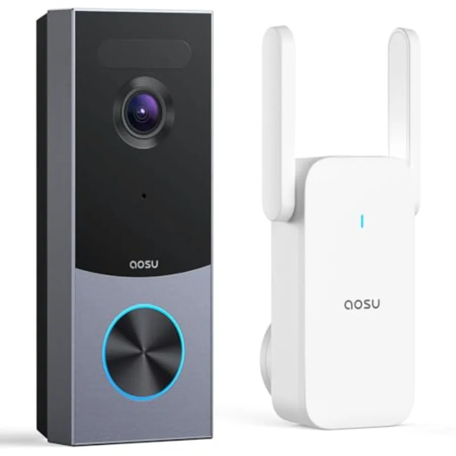 Wireless doorbell camera front view