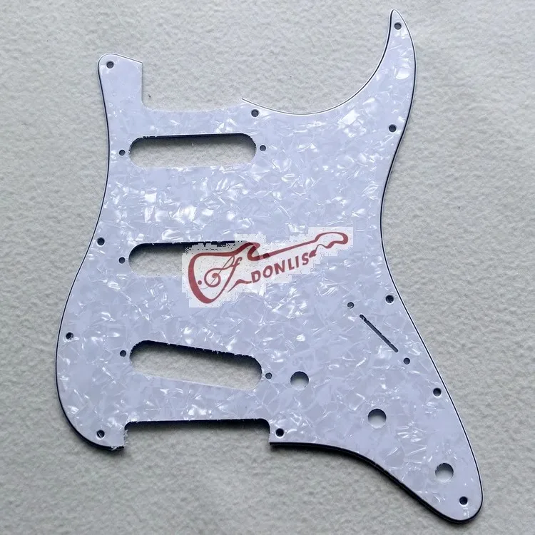 SSS White Ice Guitar Panel SSS Black Pearl Electric Guitar guard panel antique white pearl