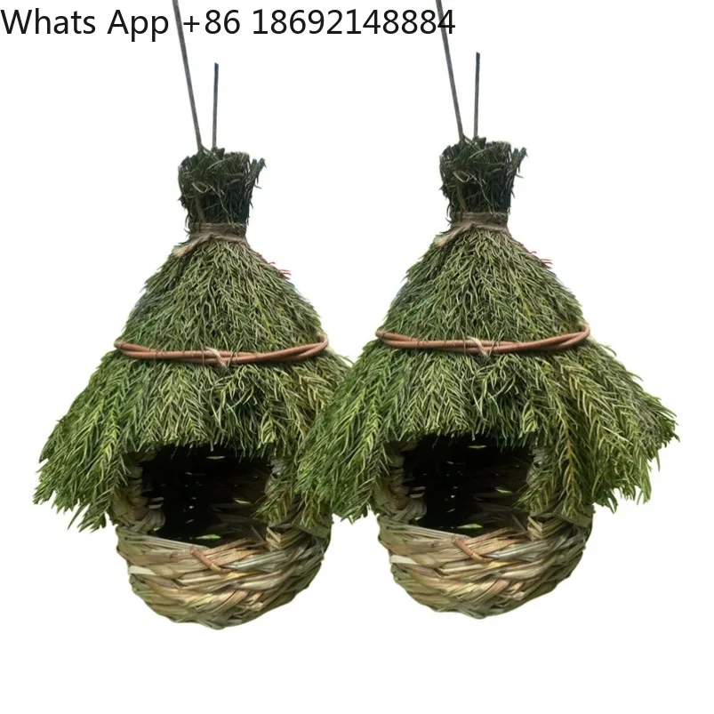 Straw bird's nest hand-woven bird's nest gardening decorations spot wholesale