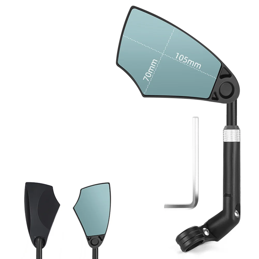 /360 /Adjustable /Left Right Bike Mirror Handlebar Mount Rear View Cycling Accessory For Scooter Motorcycle Bicycle Safety Equip