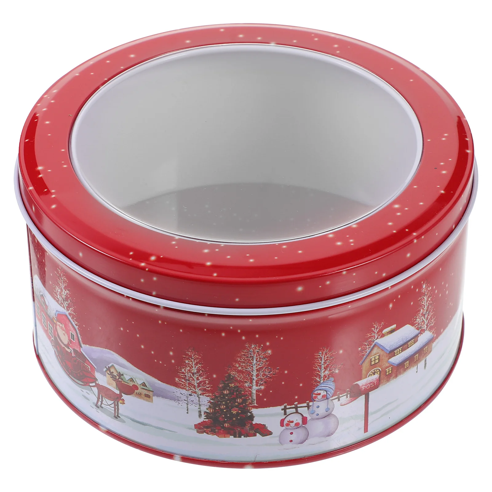 

Christmas Tinplate Box Candy Container Cookie Tin Xmas Party Supplies Sturdy Safe Material Christmas Cookie Tin