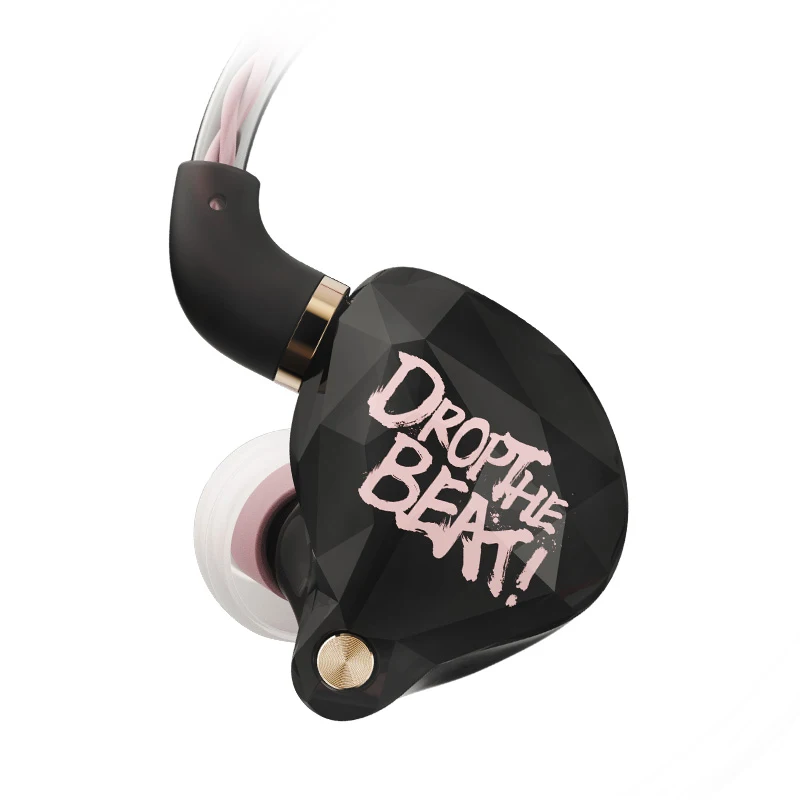 Whizzer OS1 Beat In-ear Monitor 10MM Graphene Diaphragm Dynamic Earphone HIFI Bass Pop Headset Earbud مع كابل Mic 5N OFC