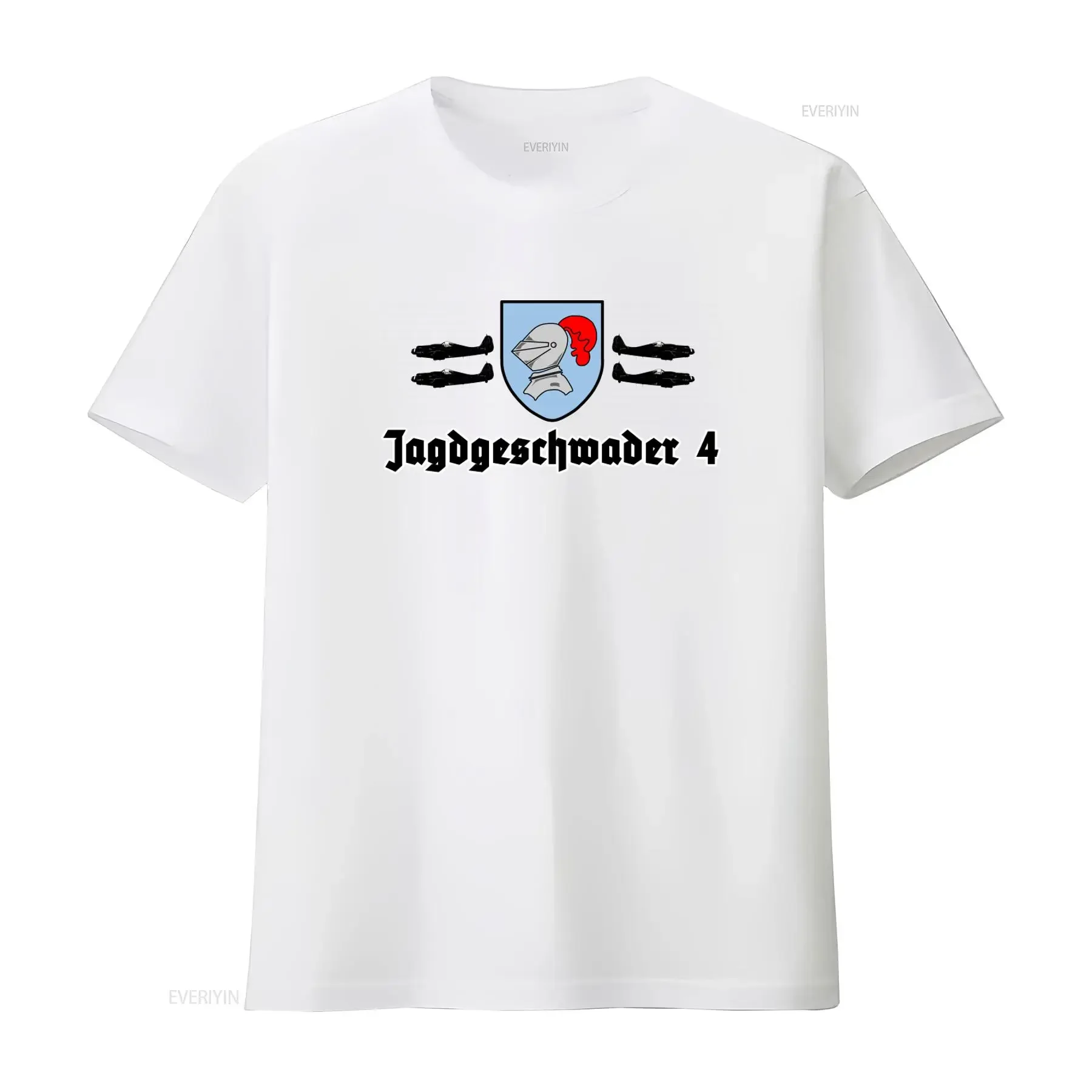 Fighter Squadron 4 JG Luftwaffe Me109 Fw190 Forum Virtual T Shirt 37520 vintage Washed Unisex Versatile Soft streetwear