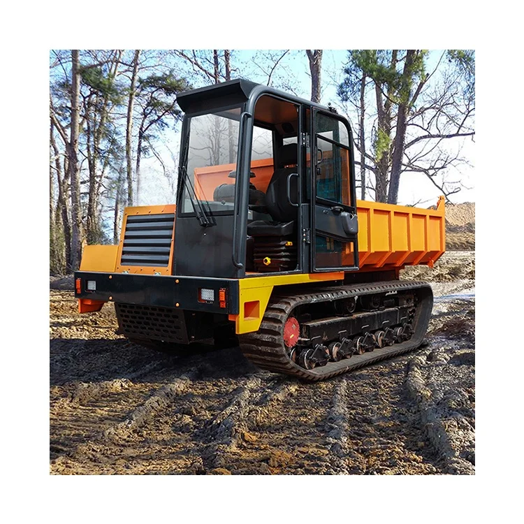 NEW 10 Tons Self-Loading Tracked Carrier Crawler Dumper For Mud Road,Swamp,Snow Slopes And Other Special