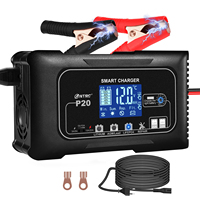 HTRC 12V/24V Car Battery Charger 35A/25A/20A Automatic Charger For Lithium LiFePO4 AGM GEL Lead-Acid Battery Charger for Car