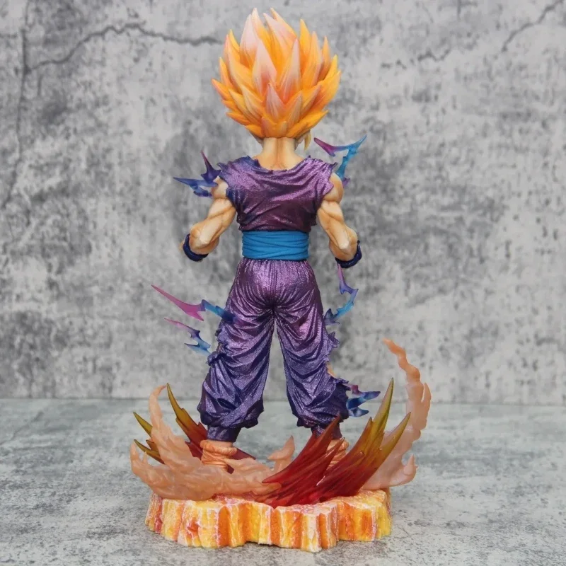 Pvc 25cm Dragon Ball Gohan Anime Figure Super Saiyan 2 Gohan Action figurine statua Gk Dbz Collection modello bambola giocattoli regali