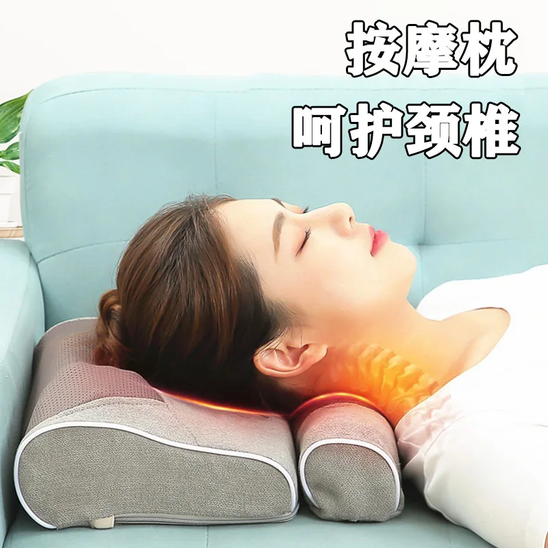 

Multifunctional Cervical Massager Shoulder Neck Waist Leg Moxibustion Electric Massage Pillow Hot Compress Shoulder and Neck Mas
