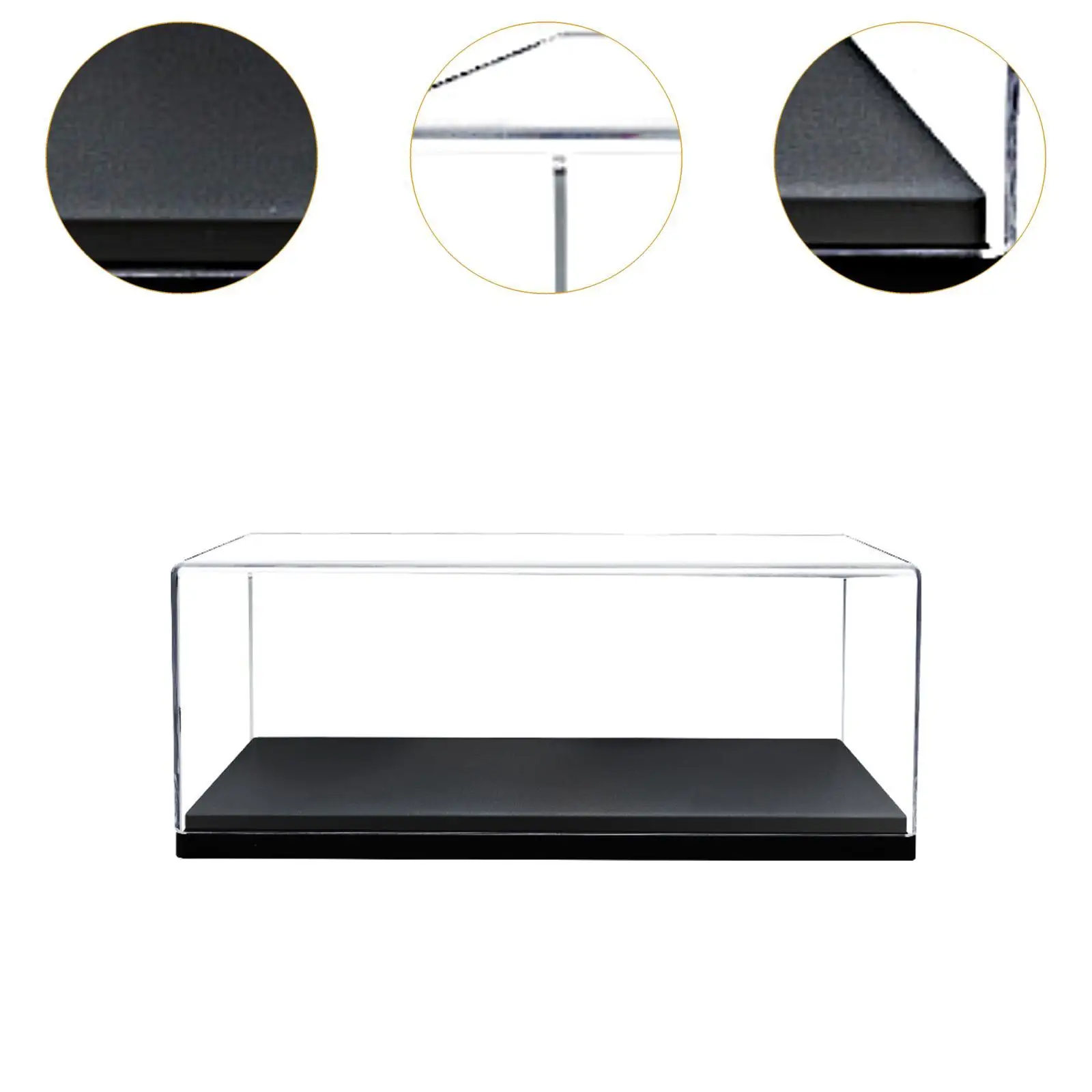 Vitrine en acrylique pour figurines d'action de voiture, artisanat avec base, souvenirs, 1/43