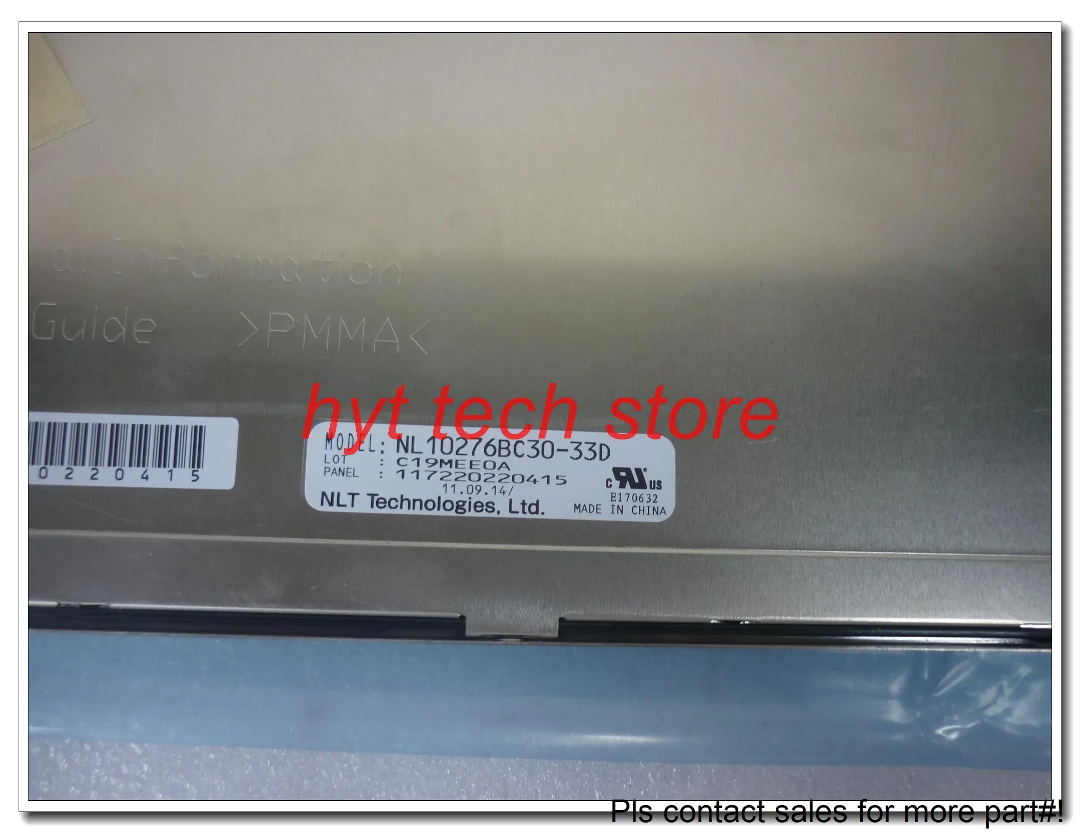 Original 15.0 นิ้ว LCD NL10276BC30-33D NL10276BC30-33 1024*768 ทดสอบทํางานก่อนจัดส่ง
