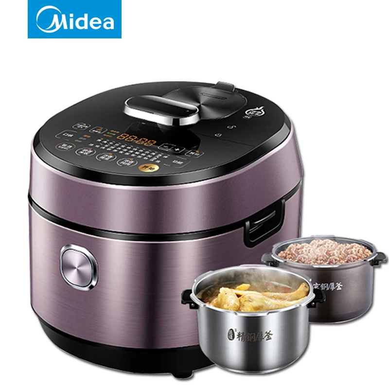 

Midea Electric Pressure Cooker 5L Intelligent IH Heating Double Bile Multifunctional Rice Cooker HT5077P/HT5078P/HT5088P