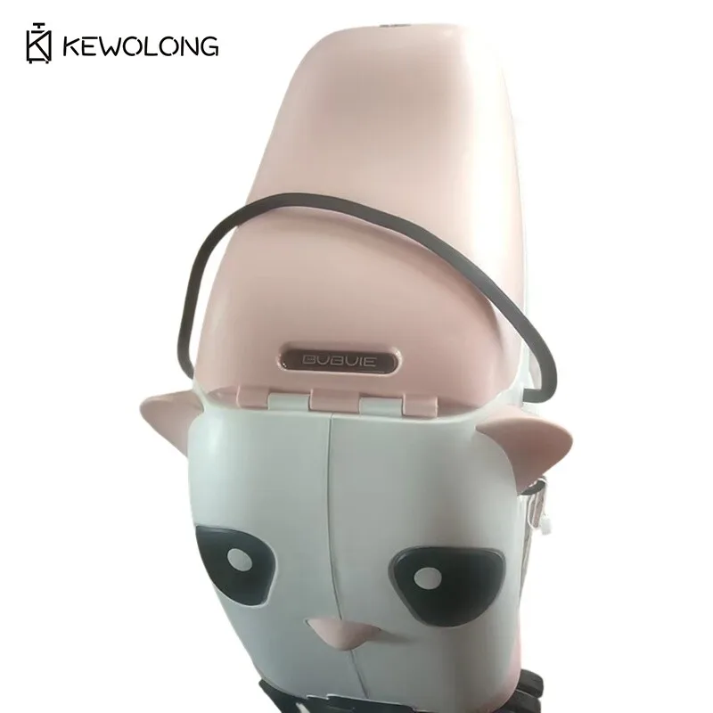 أمتعة أطفال مقاس 21 بوصة - حقيبة باندا PP يمكن للأطفال الجلوس على مقبض سحب من الألومنيوم وعجلات صامتة تحمل على الحقيبة #4