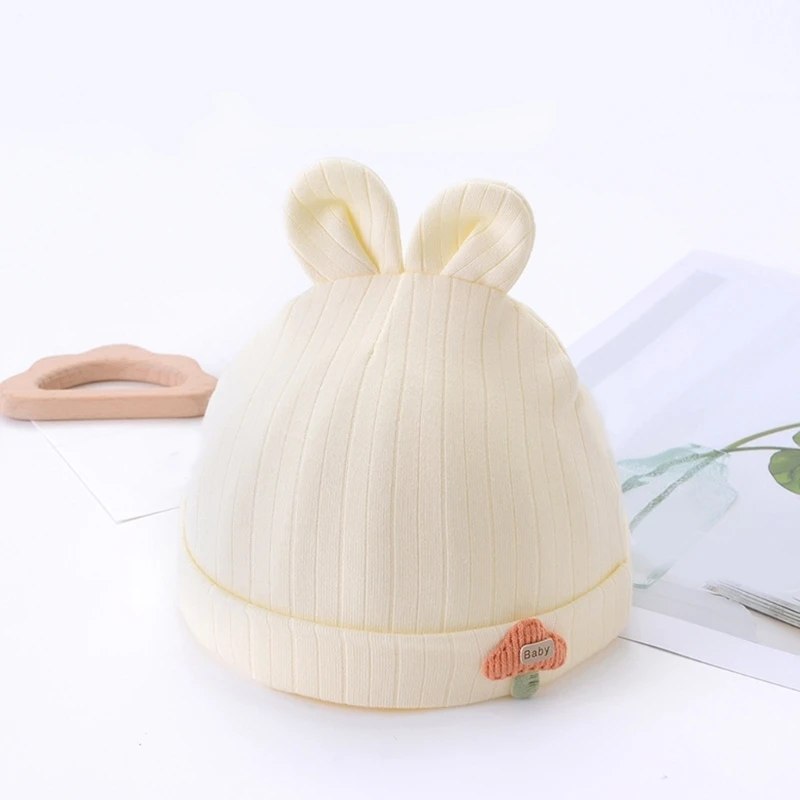 Cotton Baby Hat Soft Warm Bonnet Cartoon Animal Hospital Boneless Newborn Essential for 0-6 Months Infants