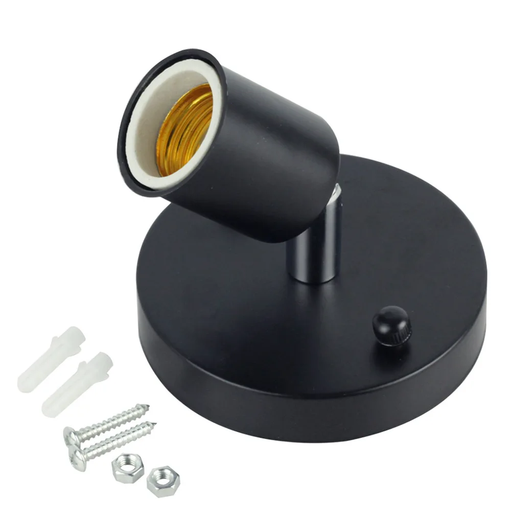 CSS] E27 Modern Vintage Ceiling Light Wall Mounted Lamp Bulb Holder Socket 180° Rotating | Singapore