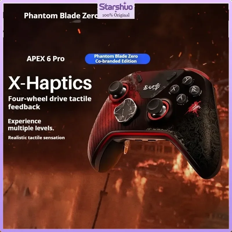 Apex6Pro Phantom Blade Zero Wireless Game Controller Tactile Feedback Gamepad for PC Switch Android iOS Holiday Gifts