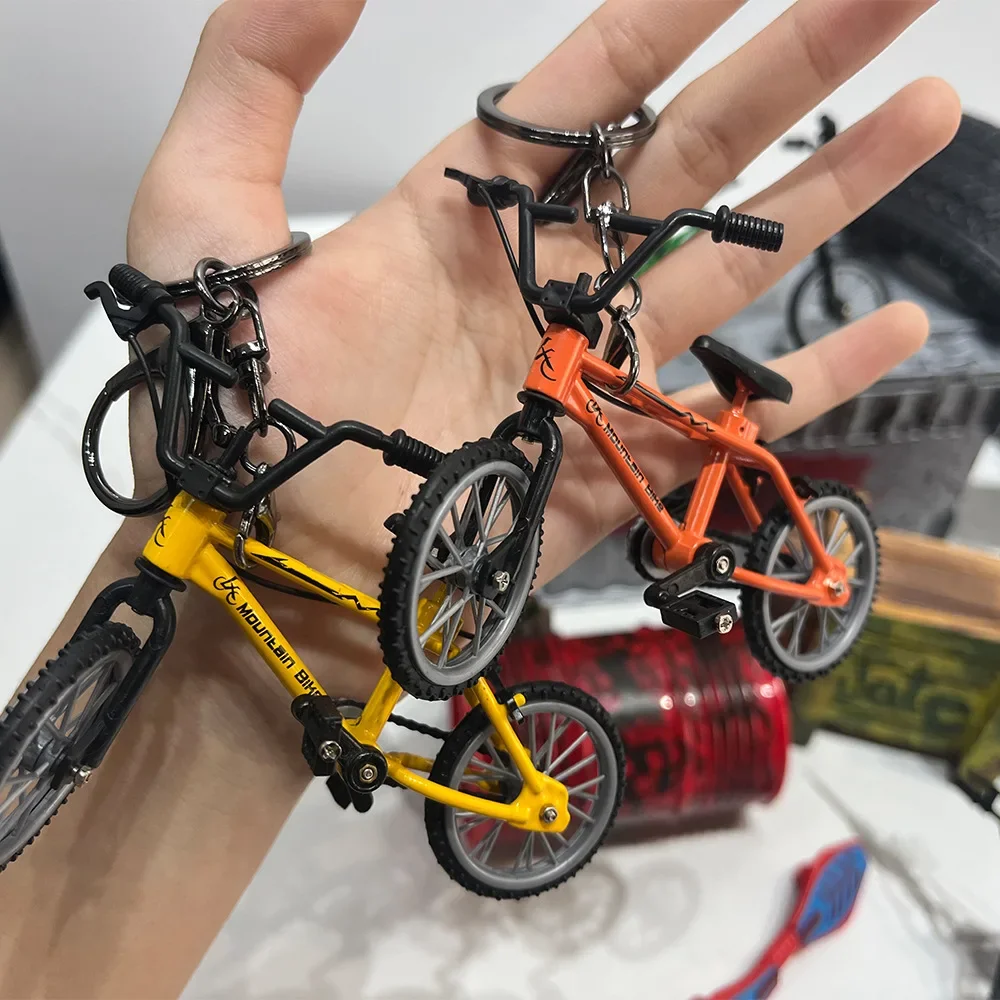 Keychain Finger Bicycle Keychain Jewelry Toy