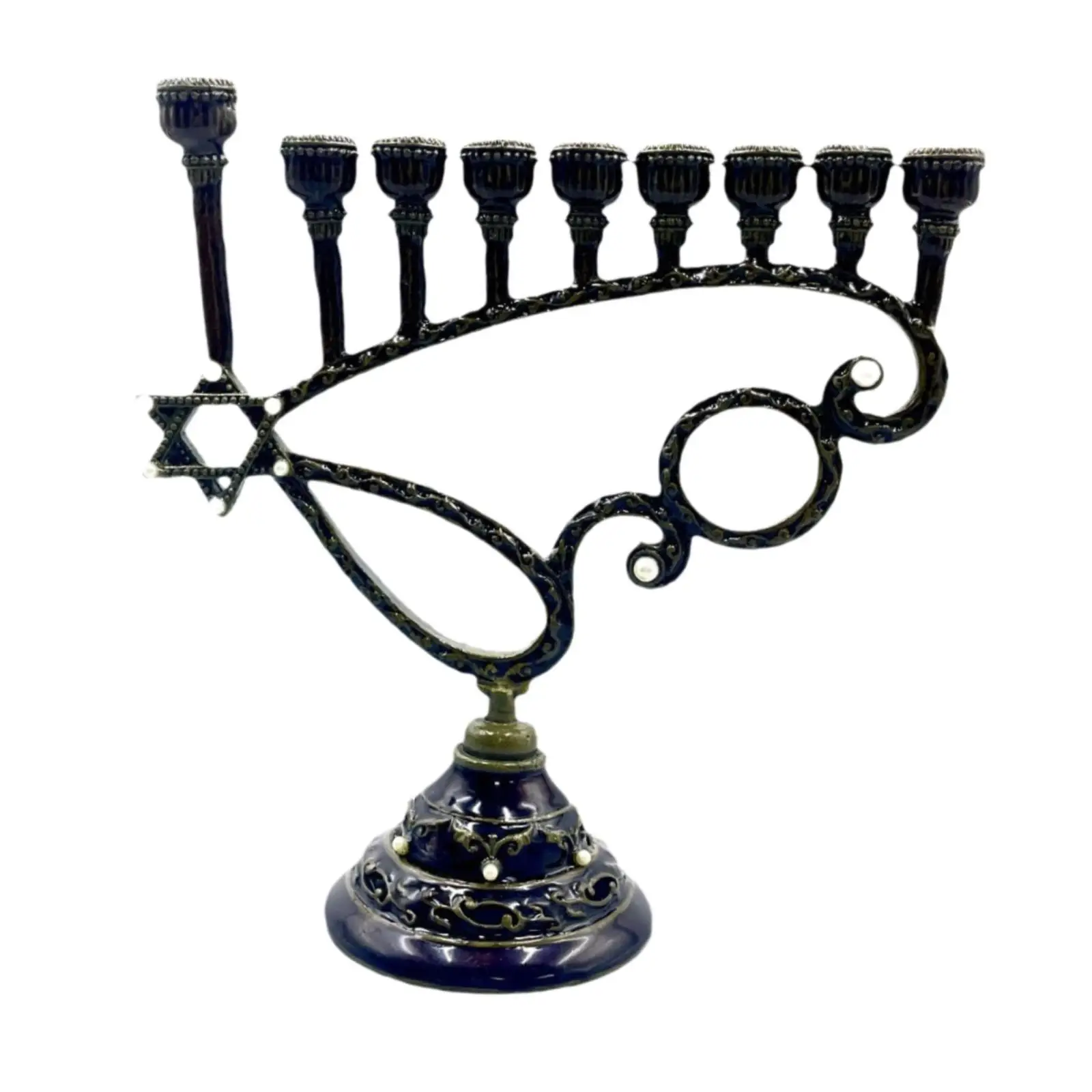 Metal Candle Holder Candelabra 9 Head Decorative Candle Stand Table Centerpiece for Anniversary Events Dinner Banquet Wedding