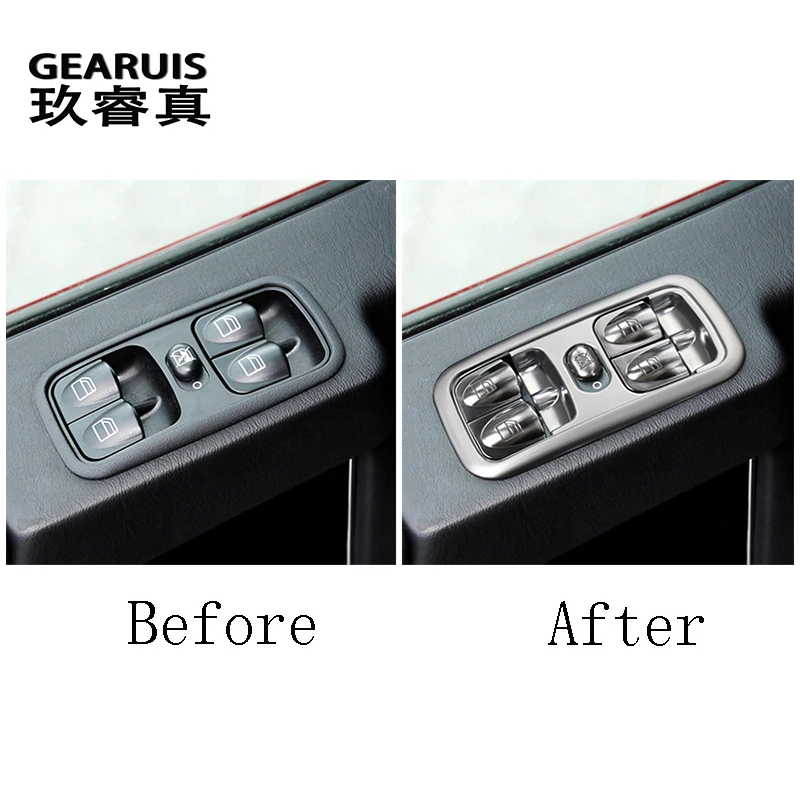 For Mercedes Benz G Class W463 2004-2011 Car Styling Armrest Window Glass Lift Control Panel Frame decoration Cover Sticker Trim