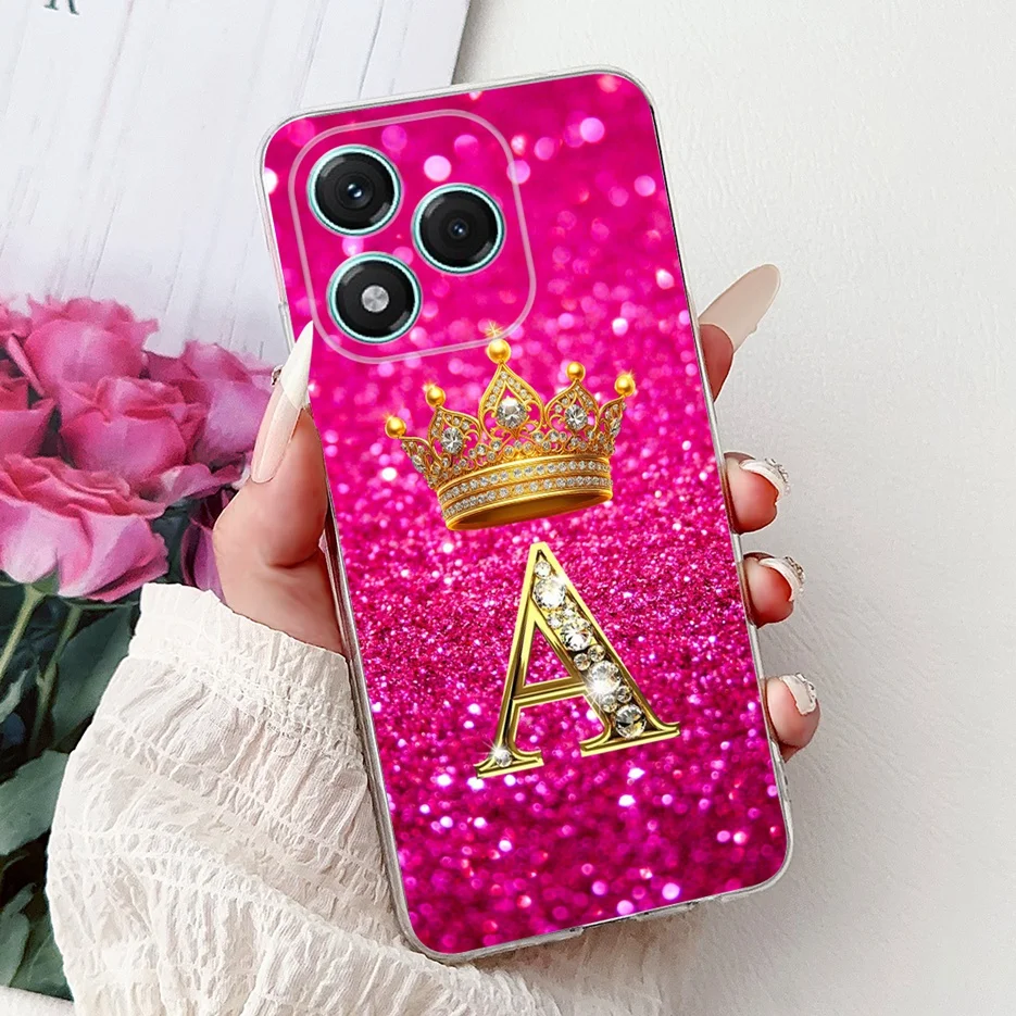 For Honor 400 Lite ABR-NX1 Case 2025 New Crown Letters Cover 6.7'' Soft Silicone Phone Case For Honor 400 Lite 400Lite 5G Fundas