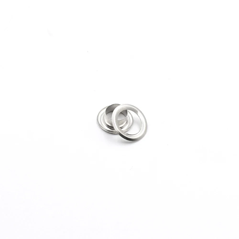100sets silver 3.5mm/4mm/4.5mm/5mm/6mm metal Garment Eyelets DIY Clothing Accessories for Leather Tag/Cap/Bag/Shoes Belt