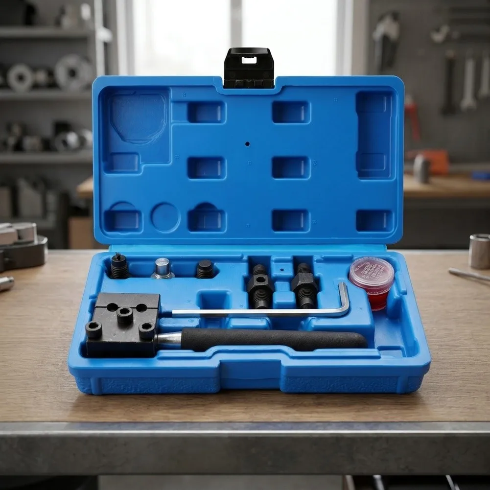 Brake Tube Flaring Tool Set 3/16 4.75mm 6.35mm Copper Pipe Expander For Auto Repair Brake-Hose Expansion Power Tools Parts Set