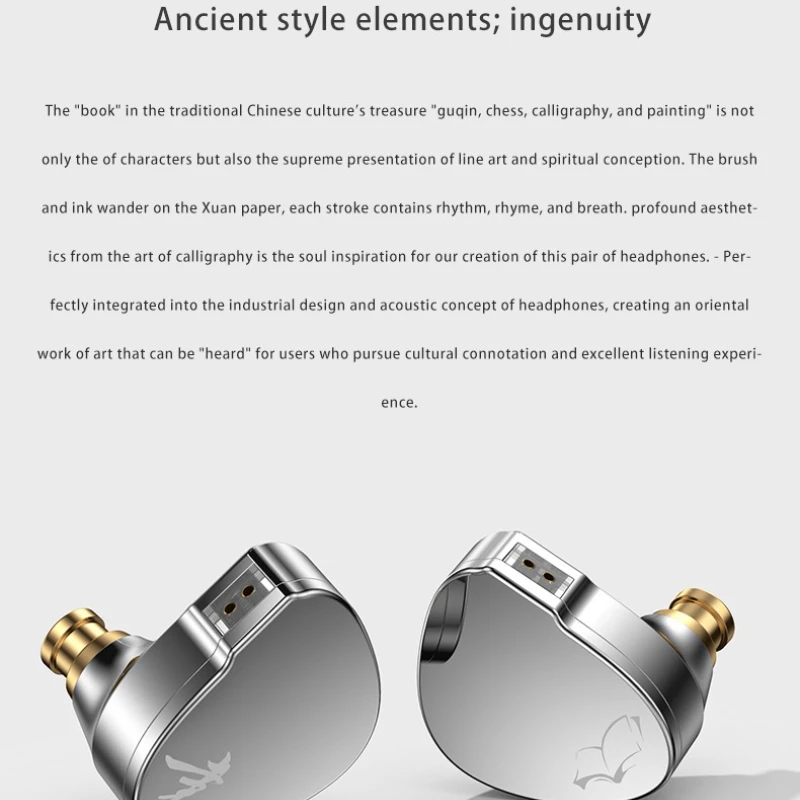 

WGZBLON BLON BOOK HiFi in-Ear Earphones 10MM + 6MM Dual Dynamic Driver with High-Purity Silver-Plated Cable