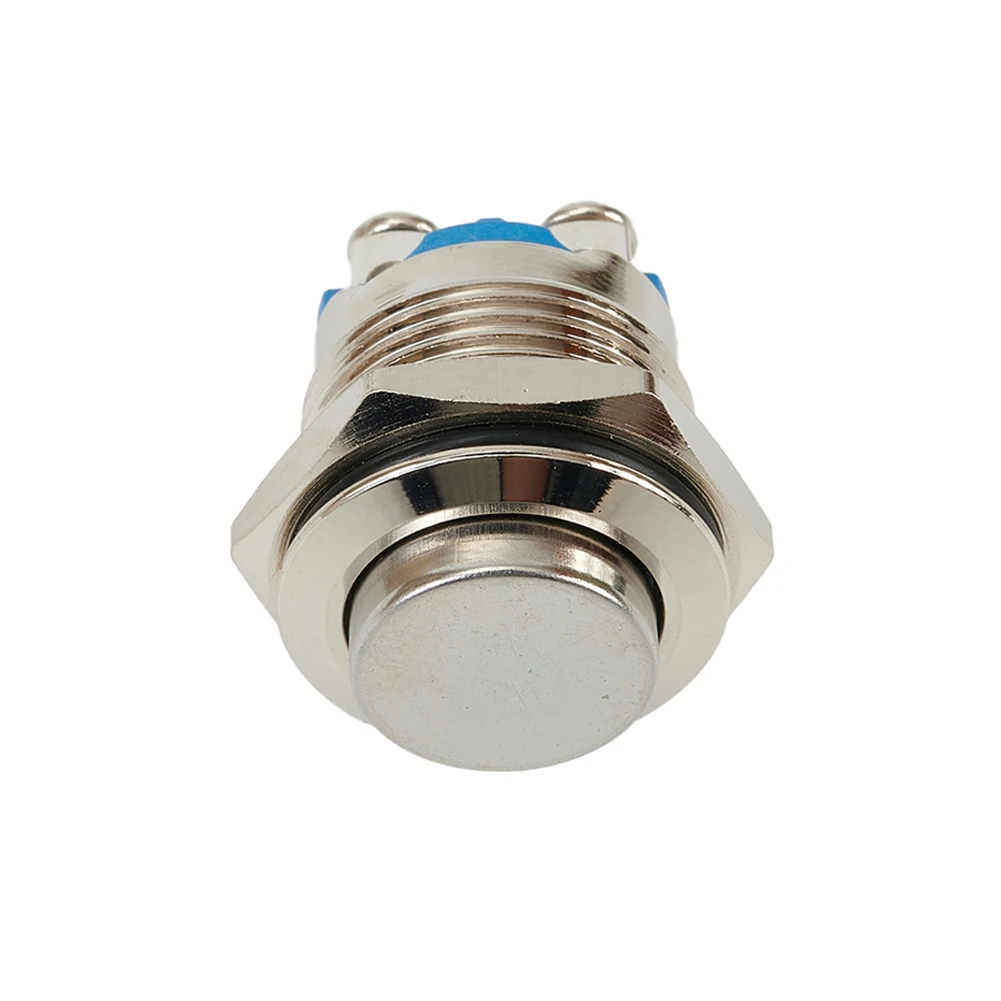 

12V 16mm Metal Waterproof Push Button Momentary On Off Horn Switch Brass Waterproof Contactor Relay Control Switch