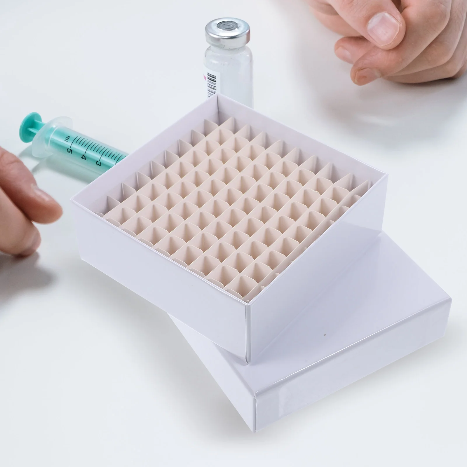 Caja de tubo, soporte para microcentrífuga, almacenamiento para contenedor de congelador criogénico