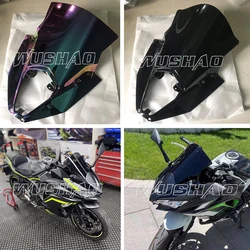 ER6F Motorcycle Windshield Windscreen Screen For 2020 2021 2022 2023Kawasaki Ninja 650 EX650 ER-6F ER 6F Wind Deflectors Black