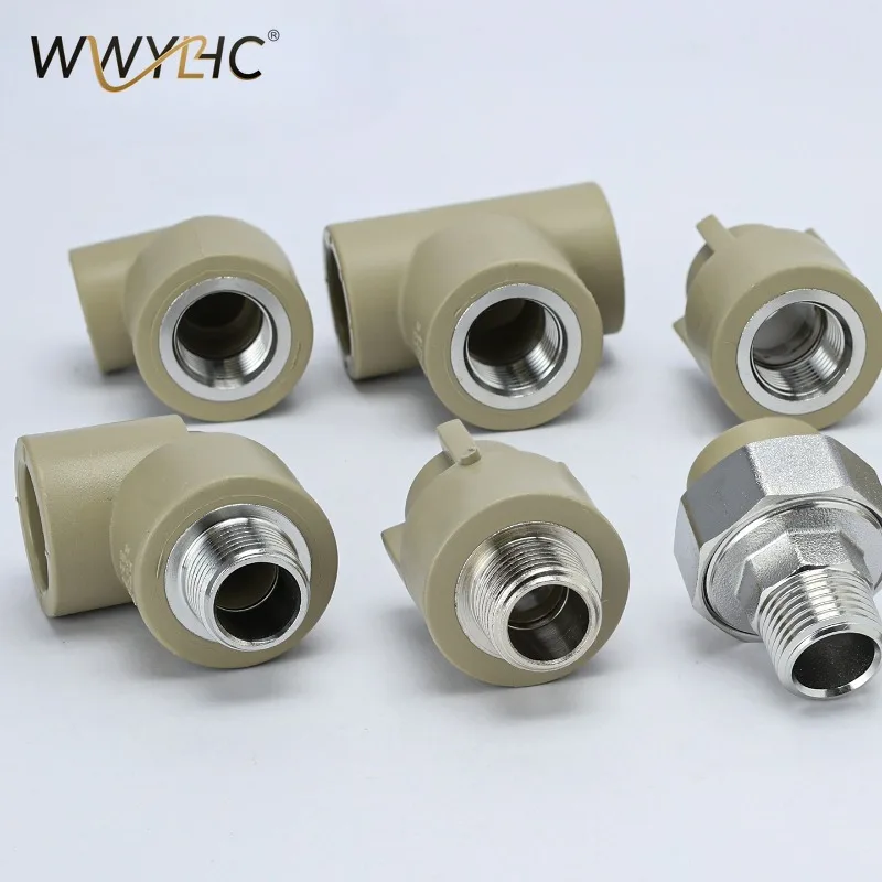 Suitable for PPR Water Pipe Fittings, 4, 6 Minutes, 20 Fittings, 1 Inch Soft Elbow, Inner Thread Straight Through Ball Valve