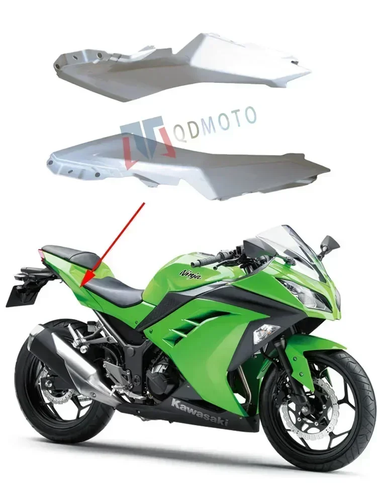 For Kawasaki Ninja 300 250R EX300 ZX300 2013-2017 Motorcycle Modification Unpainted Rear Tail Side Cover ABS Injection Fairing