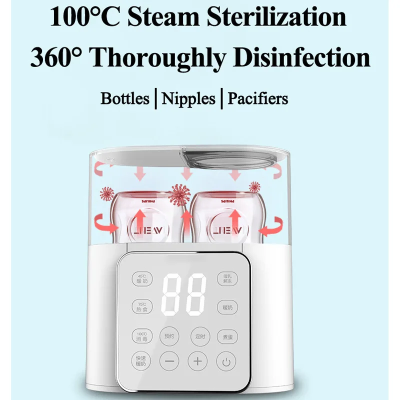 سخان زجاجة حليب الأطفال السريع متعدد الوظائف، تحكم دقيق في درجة الحرارة |   سخان الزجاجة الكهربائية لتركيبة أغذية الأطفال