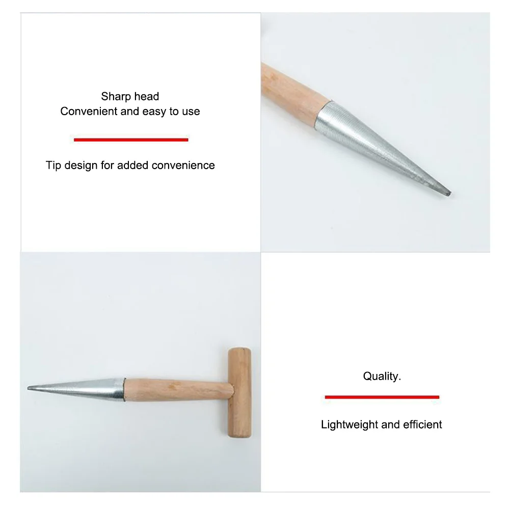 Hand Dibber Stainless Steel Seed Planter Tool With Wood Handle Seed Dibber for Sowing Transplanting Planting Bulb Digging