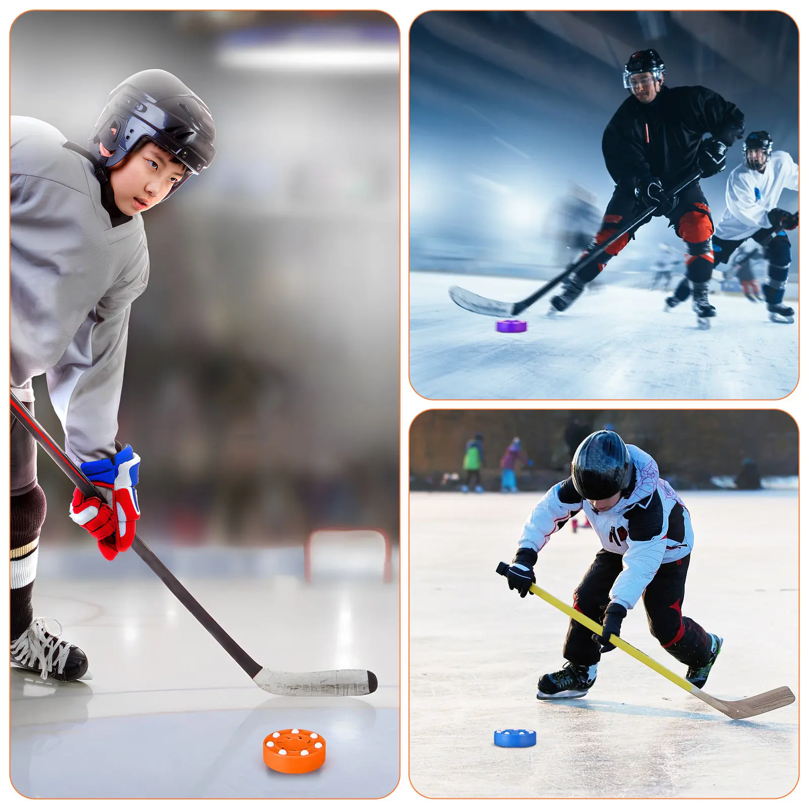 6pcs-roller-hockey-pucks-vibrant-colored-training-balls-indoor-outdoor-floor-hockey-practice-equipment-sports-balls