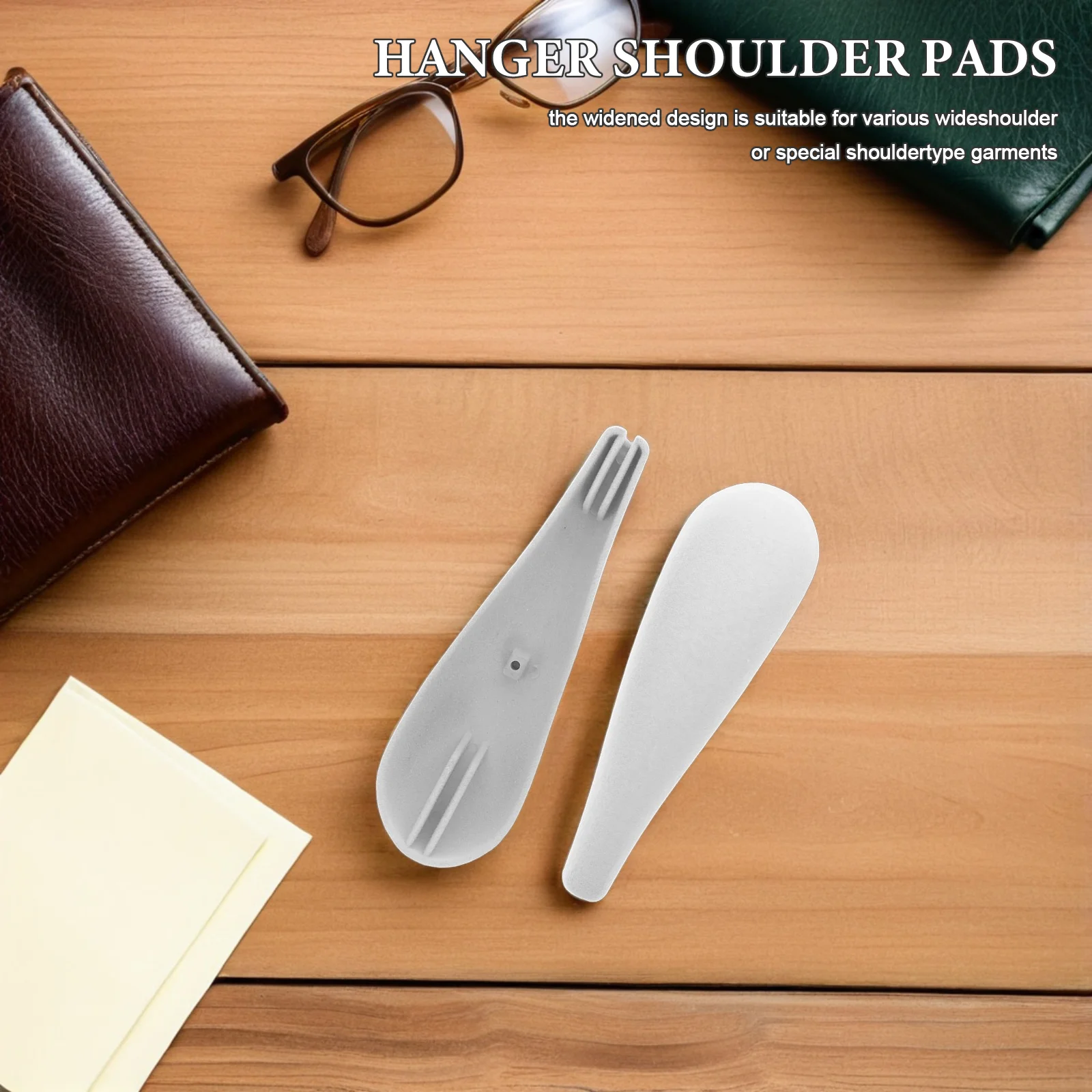 

12Pcs Shoulder Hanger Pads Anti-Slip Thickened Wide Support for Clothes Suits Coats Sweaters Hanger Shoulder Cushion Pad