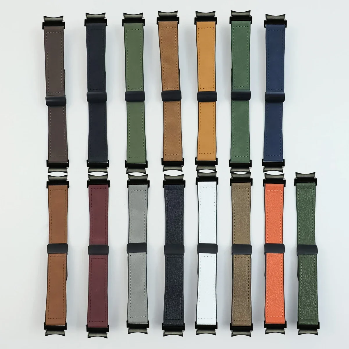 سوار جلد لساعة سامسونج جالاكسي ، حزام بدون ثغرات ، 7 ، 6 ، 4 كلاسيك ، 5 برو ، 6 ، 4 ، 7 ، 40 ، 44 ، 45 ، 43 ، 47 ، 42 من من من ، 46