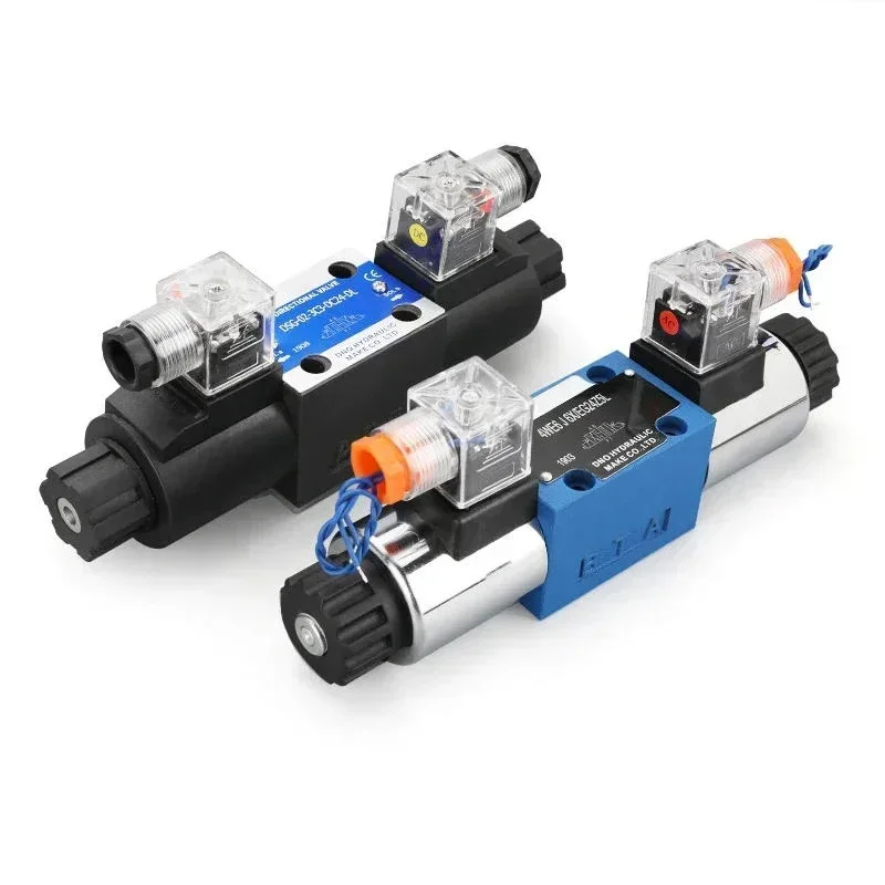 Hydraulic Solenoid Directional Control Valve Electromagnetic Yuken Rexroth Type DSG-02 03 4WE6 10 Series